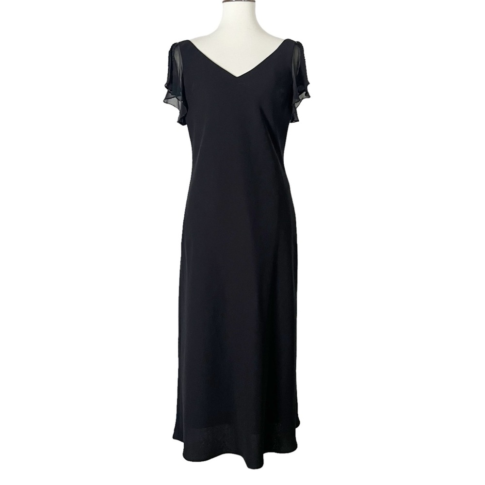 Jones New York Chiffon‎ Beaded Sparkle in Black - Picture 3 of 12